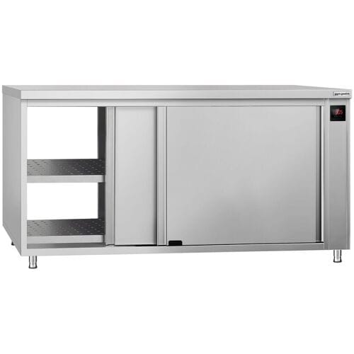 GGM Gastro Wärmeschrank ECO - 2000x700mm - mit Durchreiche & Schiebetüren - Digital