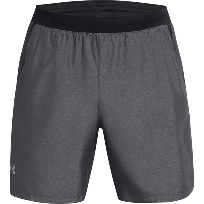 Under Armour Launch Heather 7" Shorts - Grijs- Heren, Grijs S