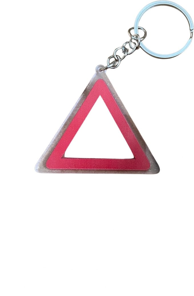 Squid Game Sleutelhanger / Tas Hanger | Keychain - Driehoek - AWR