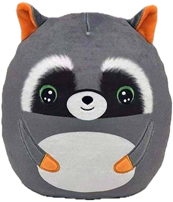 Ty knuffel Squish a Boo Sneaky wasbeer pluche kussen 20cm.