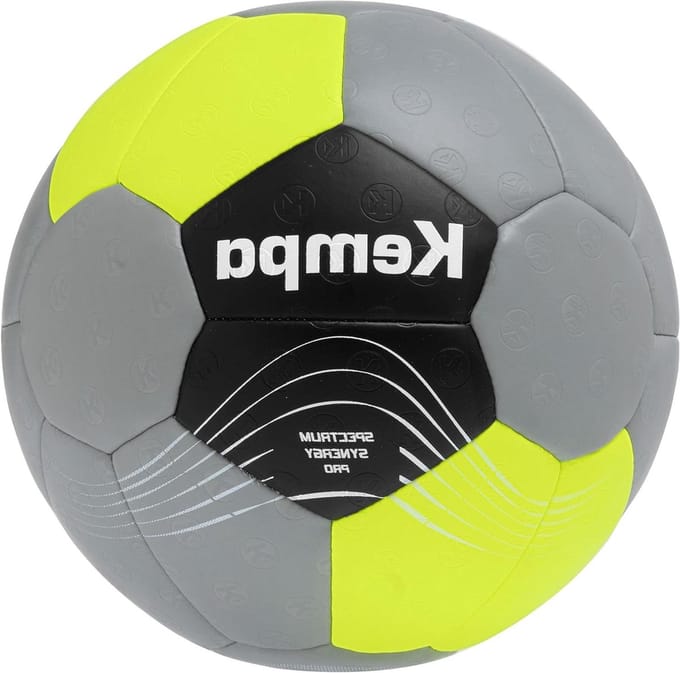 Handbal Spectrum Synergy - Wedstrijdbal Trainingsbal - Handbal Spelen - 30-panelenconstructie Zacht - Maat 2 - Grijs Geel