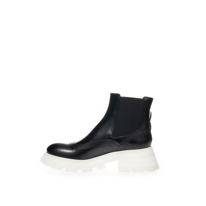 Chelsea-laarzen Alexander Mcqueen Witte hak