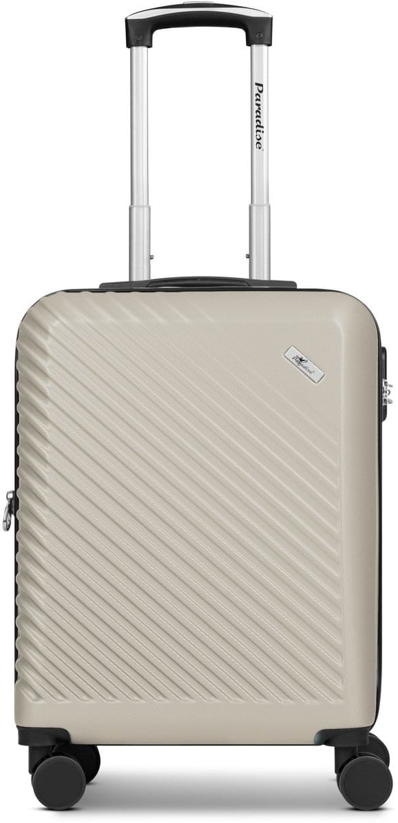CHECK.IN Paradise 2.0 4 wielen Cabinewagen S 55 cm met uitbreidingsplooi - Harde bagage - Combinatieslot - eggshell