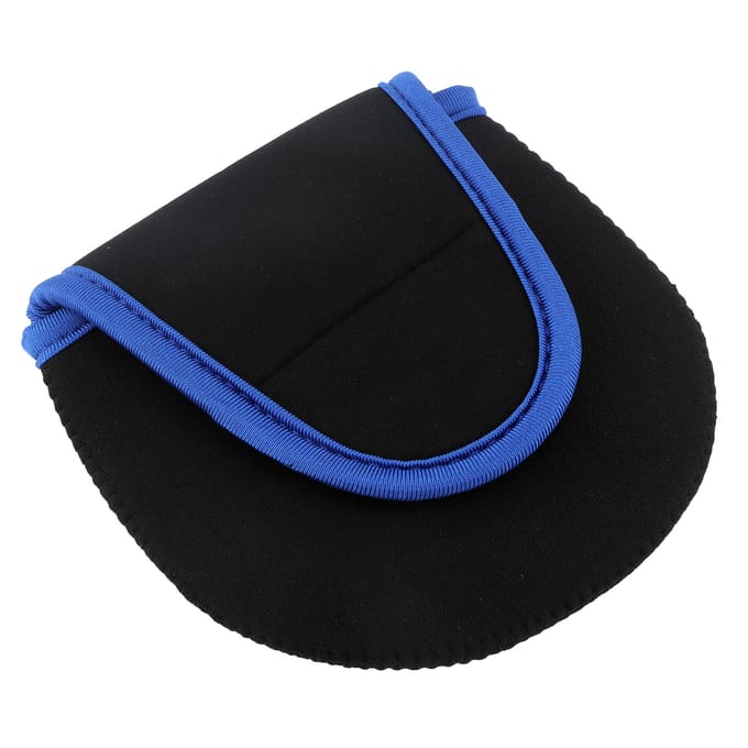 Neopreen Vliegvissen Reel Beschermhoes Cover Anti-Botsing Visreel Opbergtas black