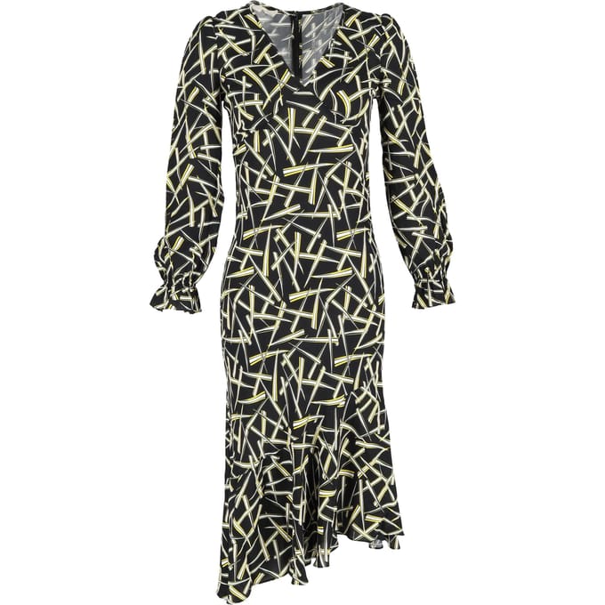 Diane Von Furstenberg midi-jurk met print in veelkleurige viscose