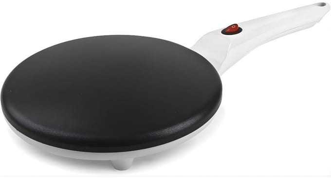 KAD® Pannenkoekenmaker - Pancake Maker - Pannenkoekenmaker - Pancake Pan - Wit - 20cm x 42cm x 6cm