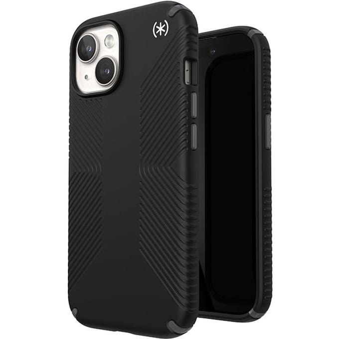 Speck Presidio2 Grip Magsafe - Étui iPhone 15 / iPhone 14 / iPhone 13 (Noir / Gris Ardoise / Blanc)