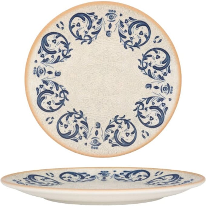 Bonna Dessertbord - Viento - Porselein - 23 cm - set van 6