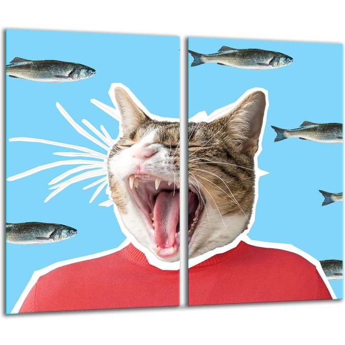 TMK ArtDeko - Snijplank - Glas - 30x52 cm - Katontwerp