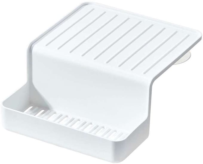 iDesign - Sink Caddy met Zuignap - Gerecycled Polypropyleen - Wit