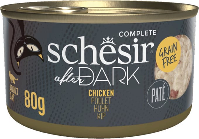 Schesir After Dark Paté Kip - 12 x 80 gr - Voordeelverpakking