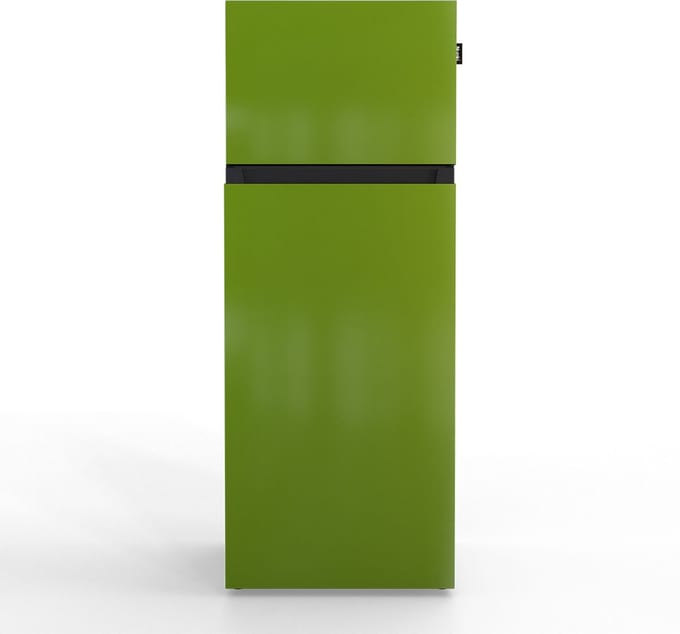 NUNKI MEDIUM-FGRA / Grass Green Design Koel-vriescombinatie - 206L - E-label - Front in kleur