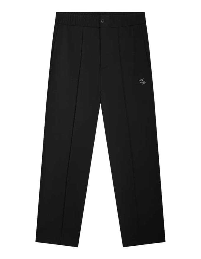 Filling Pieces 422550500247 Pantalons Zwart Coach Pants Twill Wool