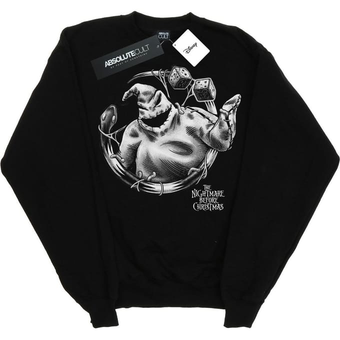 Disney Heren Nightmare Before Christmas Ooogie Boogie Mono Sweatshirt (Zwart)