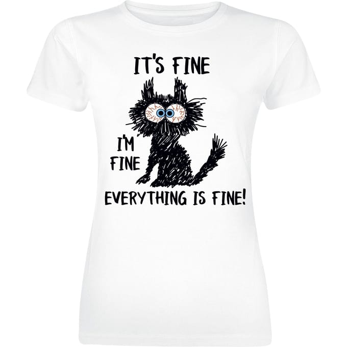 Tierisch - Fun T-shirt - Fine - S tot XXL - voor Vrouwen - wit