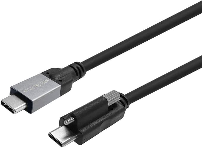 USB-C Screw to USB-C Cable
