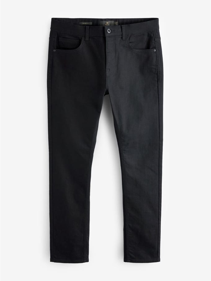 Next - Heren - Klassieke skinny fit single jeans met stretch - Zwart