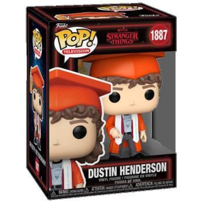Stranger Things Dustin Henderson vinylfiguur 1887 Unisex Funko Pop! - Neutraal - Standard