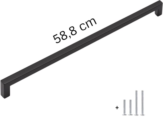 Handgreep Zwart 58,8 cm – Groot - Lange Handgreep & Meubelgreep