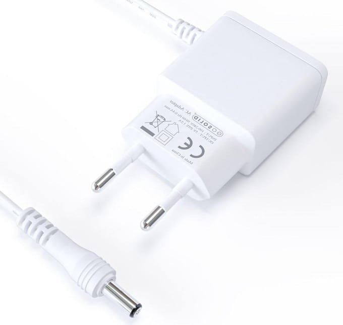 Babyfoon Oplader - Adapter - Stroom Voorziening - Veilig & Compact - 5 Watt - Wit