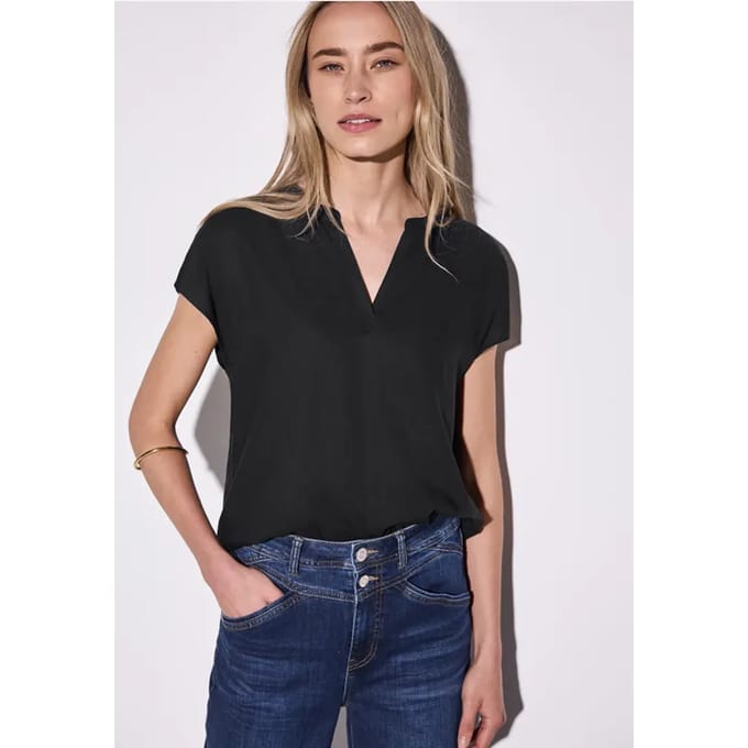 Blouse in effen kleur