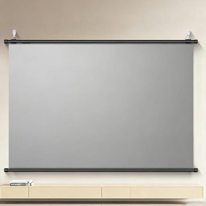 Projectorscherm - Mobiel Filmscherm - Thuisbioscoop Creëren - Antireflectie HD Kwaliteit - 60 inch 4:3 - Mat