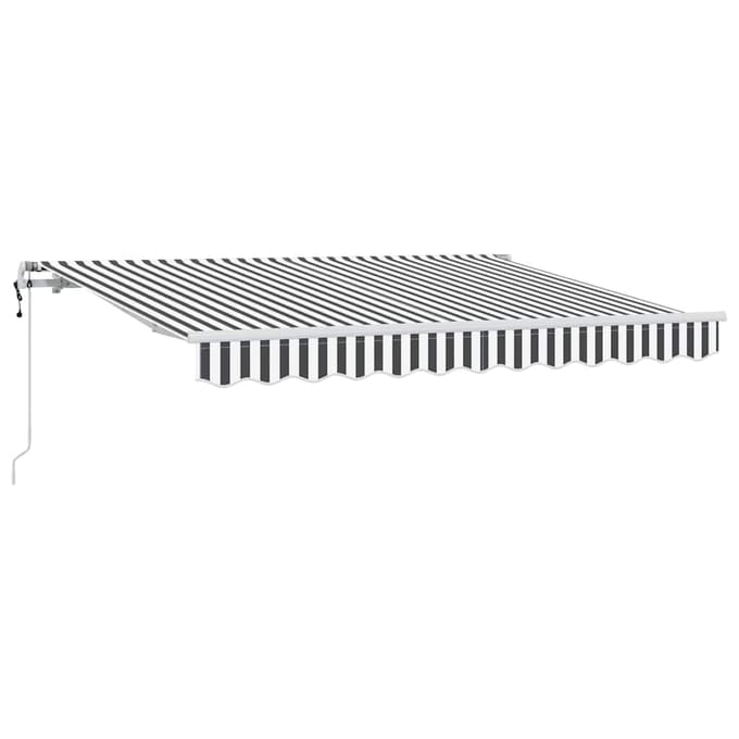vidaXL - Uitschuifbare - luifel - Antraciet - 350 - x - 200 - cm - Stof