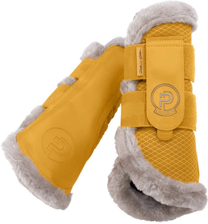 ESKADRON PEESBESCHERMER MESH FAUX FUR | PLATINUM Geel