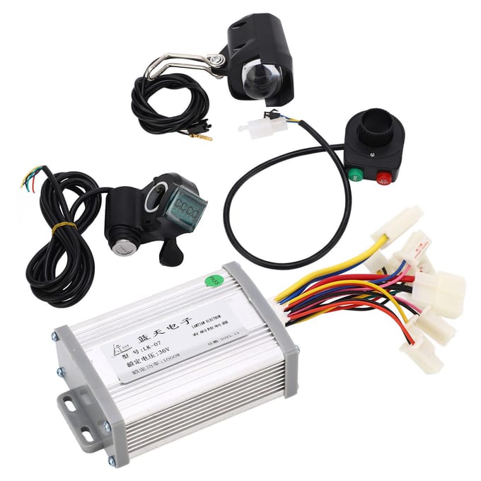 Elektrische Fiets Gashendel Controller Kit 1000W Onderspanningsbeveiliging Geborstelde Controller Kit met gray