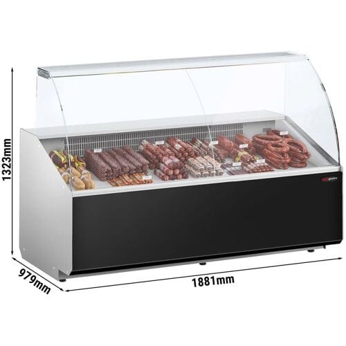 GGM Gastro Kühltheke - 1900mm - Frontblende Schwarz