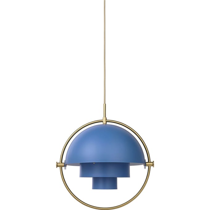 Gubi - Multi-Life hanglamp - brass - Ø 36 cm - blauw