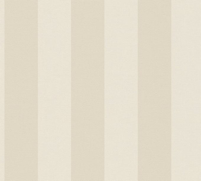 STREPEN BEHANG | Landelijk - Beige Crèmewit - A.S. Création Natural Living D`eco