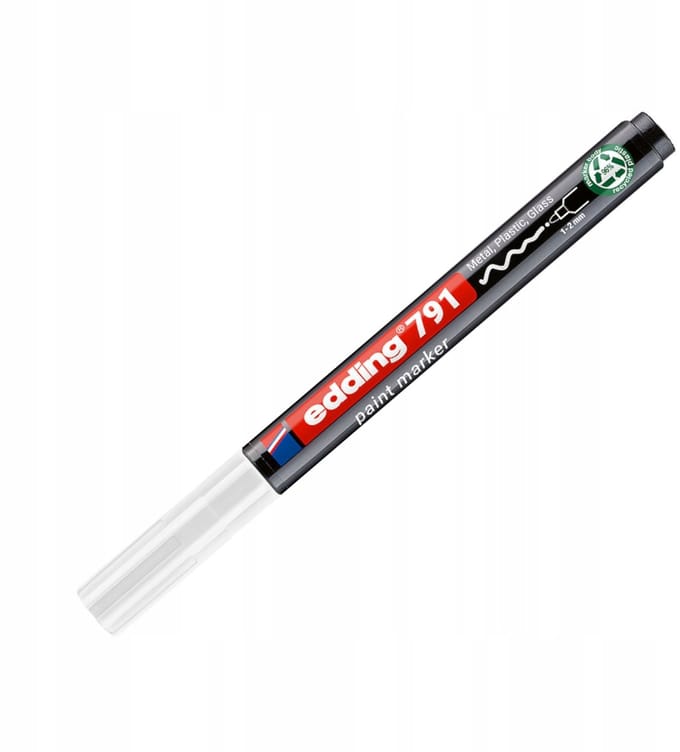 Edding 791 Oliegebaseerde Marker, Wit, Ronde Punt (1-2 mm)