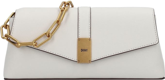 DKNY Conner Handtas Leder 26 cm - Dames - pebble