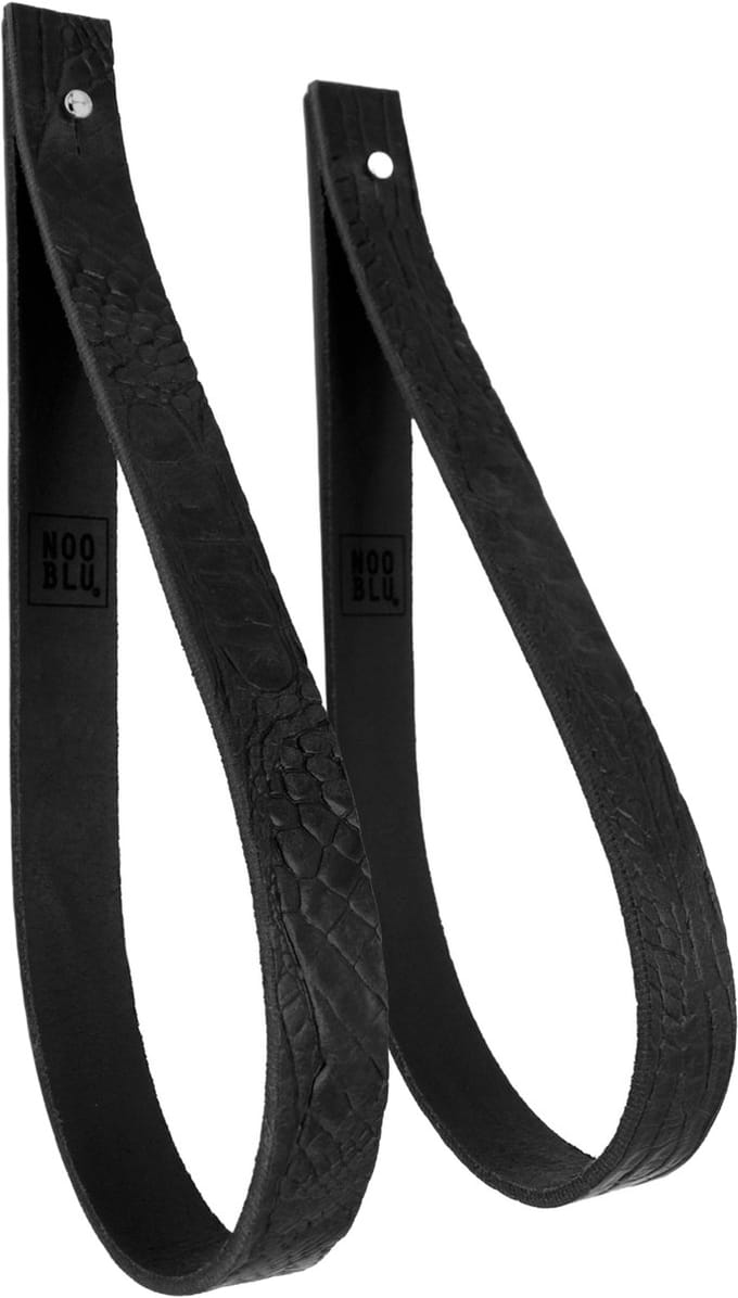 NOOBLU Ophanglus SLING 2,5 cm - Croco - Maat: L - 80 cm, Kleur: zwart