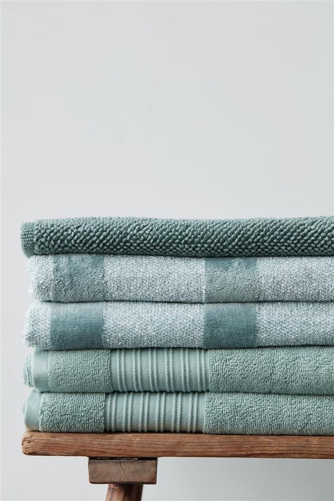 Beddinghouse Sheer - Katoen - Handdoek - 60x110 cm - Groen