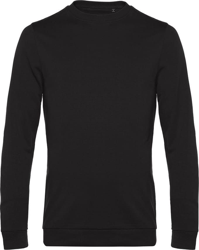 Sweater 'French Terry' B&C Collectie maat S Pure Black