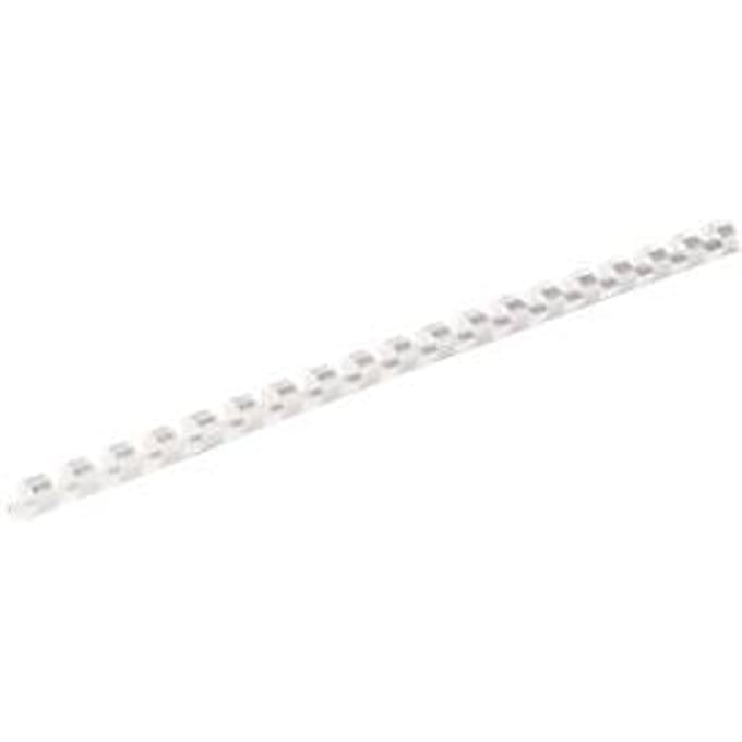 Fellowes plastic inbindruggen, formaat 6 mm, 25 stuks, voor inbindmachines plastic inbindrug wit, 25 stuks