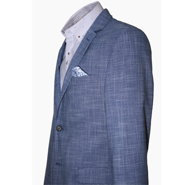 Carter & Davis - Casual colbert - Heren - 50 - Blauw - Polyester - 2628-8425