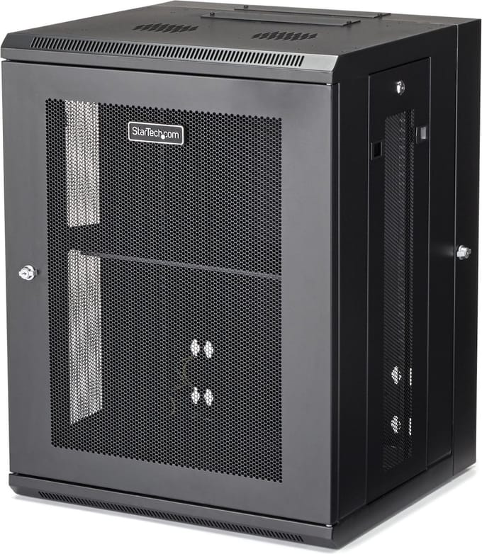 StarTech 15U Serverkast rack - wandmonteerbaar scharnierend