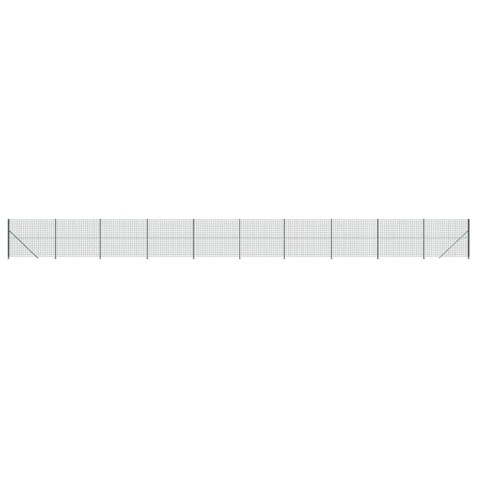 vidaXL - Draadgaashek - met - flens - 2,2x25 - m - groen