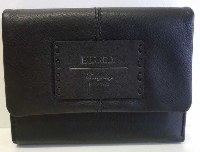 Burkely Soft Overslag Portemonnee Black