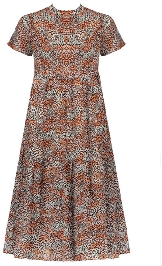 NoBell MAXI jurk Ginger panter maat 110/116