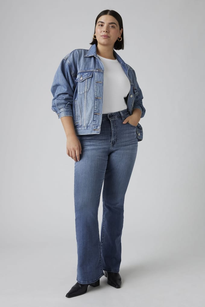 Levi's 726 High Rise Flare Jeans Größe: W25L32 | Ausgestellte Hosen Outlet | Damen