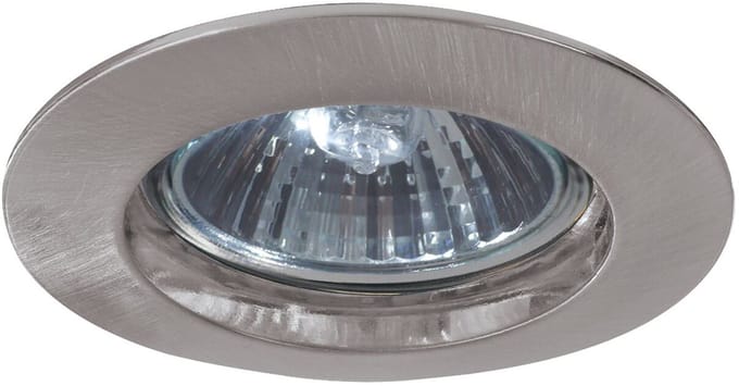 Premium LED-inbouwlamp IP44 rond 79mm GU10 max. 50W 230V dimbaar Staal geborsteld