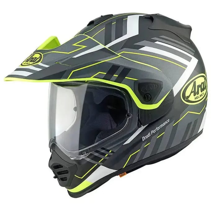 Arai Tour-X5 Trail Geel Zwart Wit Adventure Integraalhelm - Helm