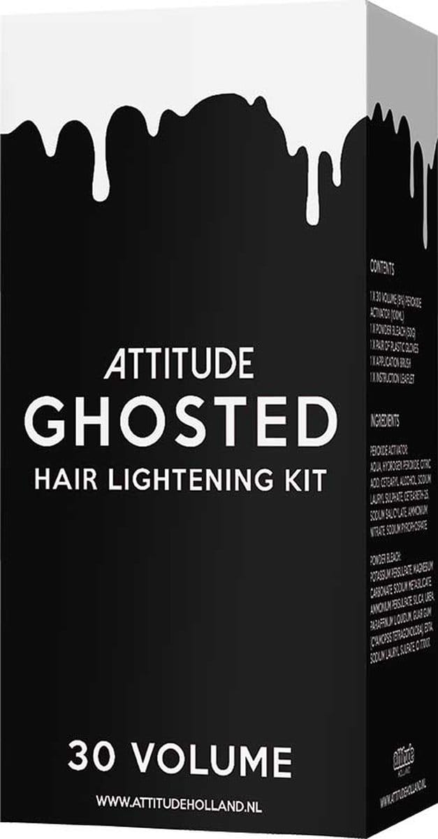 Attitude Hair Dye - Ghosted 30 Volume KIT (9%) Haarbleekmiddel KIT - Haarverf blond - Wit - haarbleek