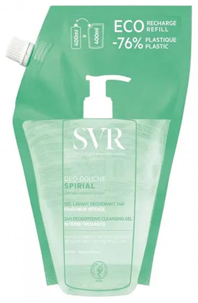 SVR Spirial Déo-Douche Deodoriserende Reinigingsgel 24U Eco-Navulling 400 ml