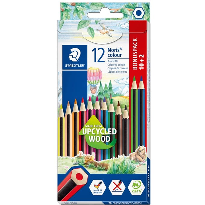 STAEDTLER Noris colour "Kleurpotloden", set van 10 + 2 gratis