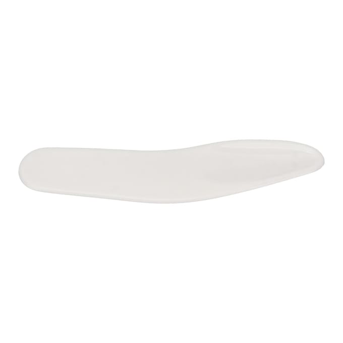 50 stuks Mini Cosmetische Crème Spatel Gebogen Vorm Herbruikbare Oogcrème Applicator voor Nagellijm Wit white